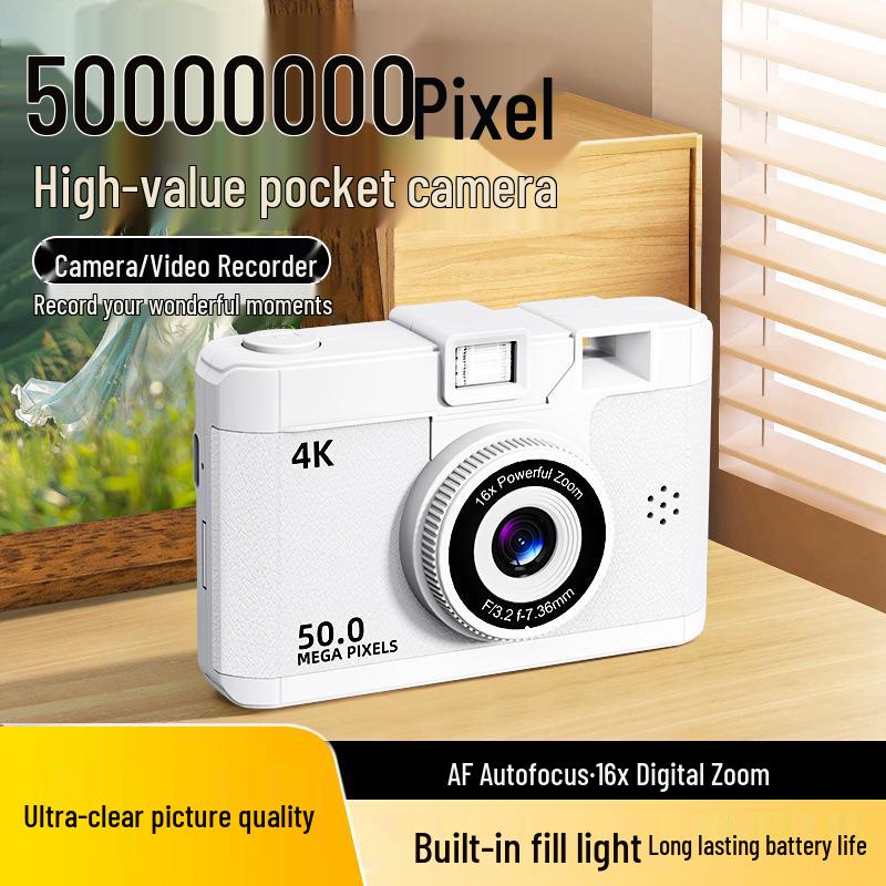 New Wi-Fi CCD Camera: Auto Print, Ultra-HD Photos, Dual Front & Rear Cameras, Video Recording