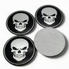 4 stuks 45MM 56MM Schedel Logo Embleem Auto Stickers Accessoires voor Auto Wielnaafdopjes Naafdop Velg Wielnaafdopjes Stofkap Badge Vervangen