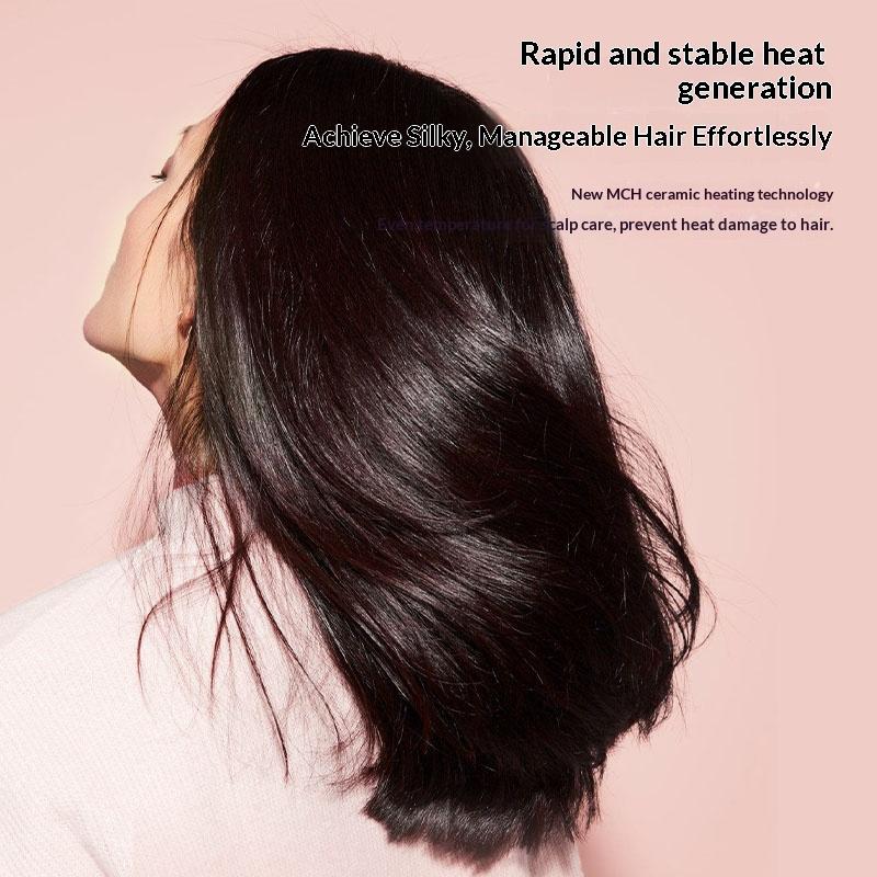 Portable LED Temperature Display Electric Hair Straightener Curling Thermal Rotating Brush for Household Use Price