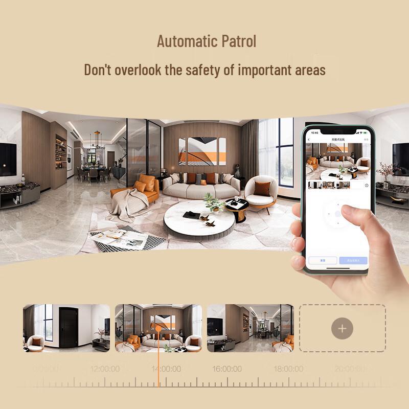 Cameră de securitate Ezviz C6c 8MP AI pentru interior cu mișcare Pan/Tilt (Versiunea CN)