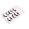 Five-Pair Set of Thick, Curly, 3D Fox-Eye Cat-Eye False Eyelashes
