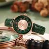 Trendy Women's Quartz Watch with Casual Leather Strap and Digital Scale