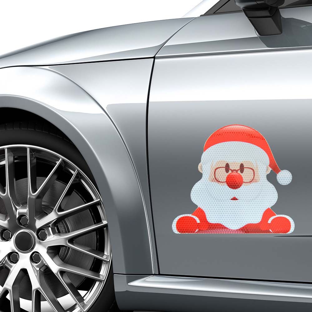 Car Styling Decoration Car Magnetic Reflective Decal Exterior Accessories Christmas PVC Stickers