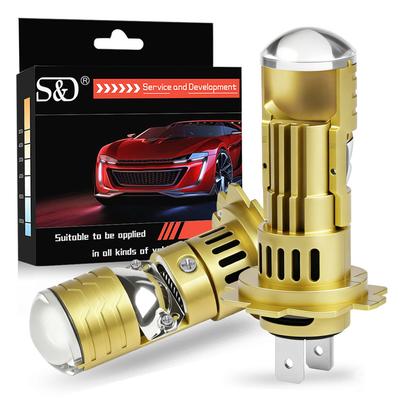 2 τεμάχια λαμπτήρες προβολέα LED H7 LHD 1:1 μίνι ασύρματος υπερφωτεινός προβολέας LED H7 Turbo 40000Lm, υψηλής/χαμηλής δέσμης, Plug&Play 12V 6000K