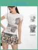 Hey Henry Anime Cartoon Short Sleeve T Shirt For Women With Printed Design And Slim Fit For Summer