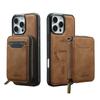 2 In 1 Detachable Magnetic Zipper Card Solt Wallet Leather Case For iPhone 17 Pro Max 16  Plus 15 14 13 12 11 Purse Bag Cover
