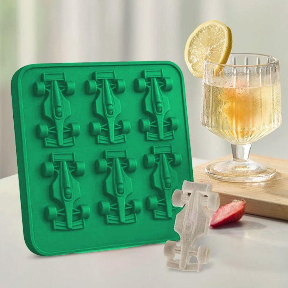 Silicone Racing Car Jelly Mold Non-stick Ice Cube Tray Household Baby Food Mold Easy-release Mold