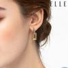 14K Combination One-Touch Earrings (Gold Pin) ELGPEE352