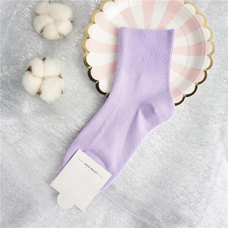 Female Autumn and Winter Cotton Loose Mouth Old People Do Not Choke Socks