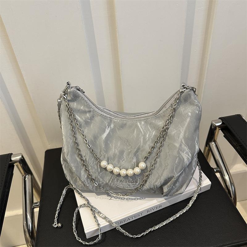 Large Capacity Bag Autumn New Style for Women's Beautiful Casual Tote Bag Fashionable Personalized Commuter One-shoulder Underarm Bag