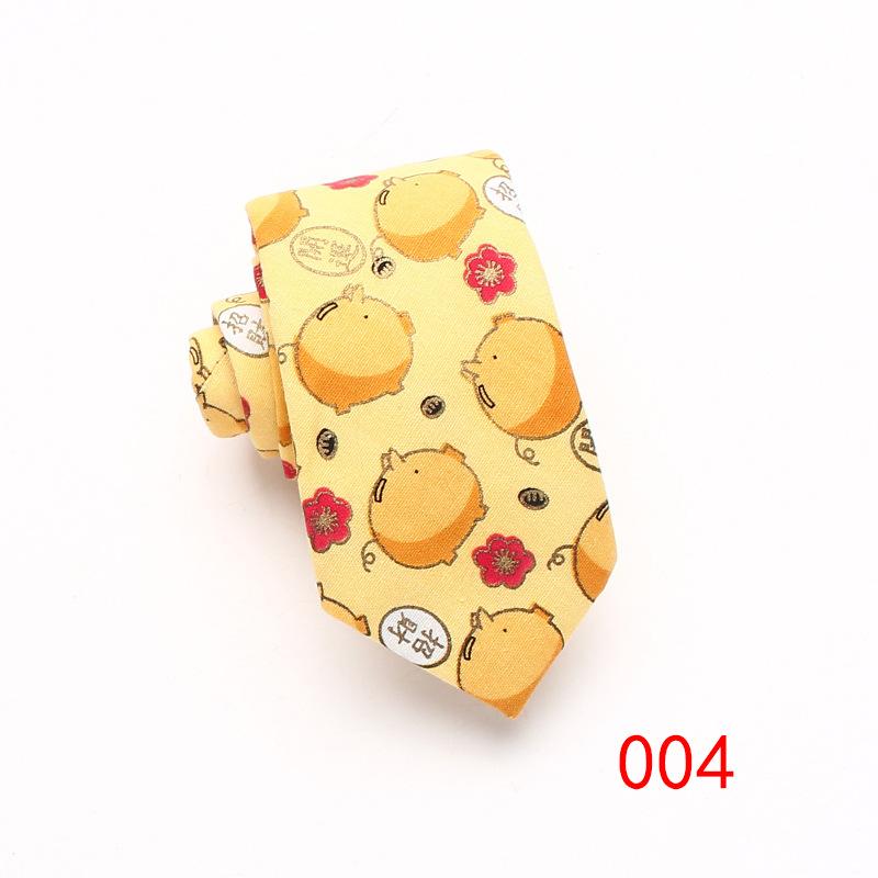 Jacquard Cotton Tie 7Cm Tie Men'S Business Dress, Work Casual Tie