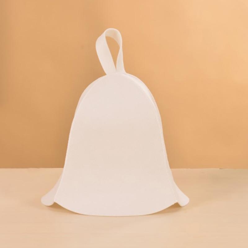 1Pcs  Anti Heat Sauna Hat Thicken Wool Felt Shower Cap Quickly Towel Drying Towel Hats Sauna Bathroom Accessories