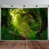 Ästhetischer Dschungel Wandteppich Tropical Forest Wandbild Natur Dekor Boho Boho Schlafzimmer Wohnzimmer Sonnenlicht Baldachin Grünzeug