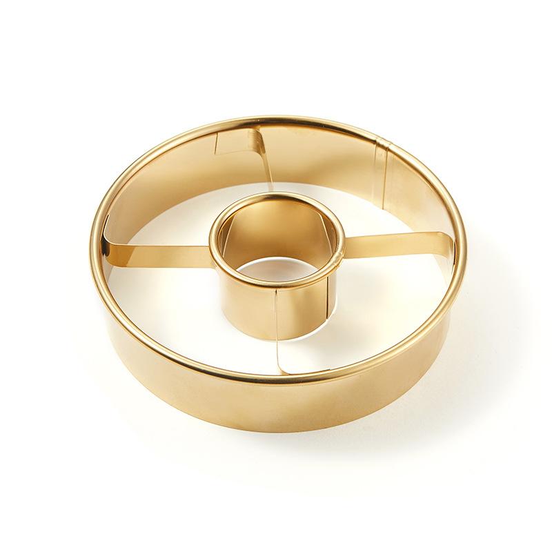 1PC Round Stainless Steel Donut Special Cutting Mold for Household Baking Mousse Ring Underwire Cookie Pressing Film