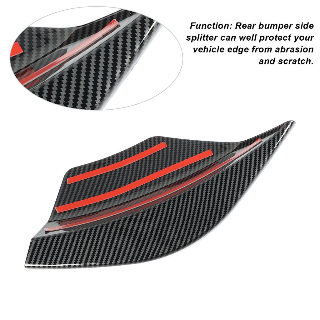 2pcs Rear Bumper Splitter Left Right Aerodynamic Replacement for ‑ A Class W176 2012‑2018