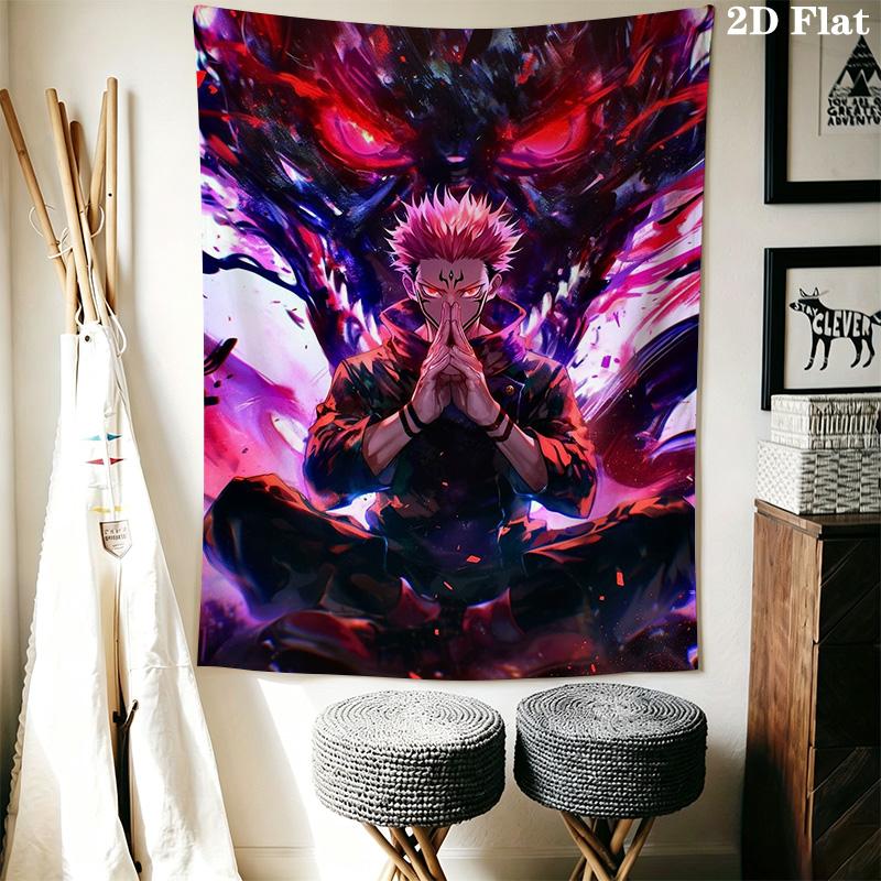 Jujutsu Kaisen Pattern Home Decor Tapestry, Wall Hanging, Decorative RV Wall Cloth.SGT0917229