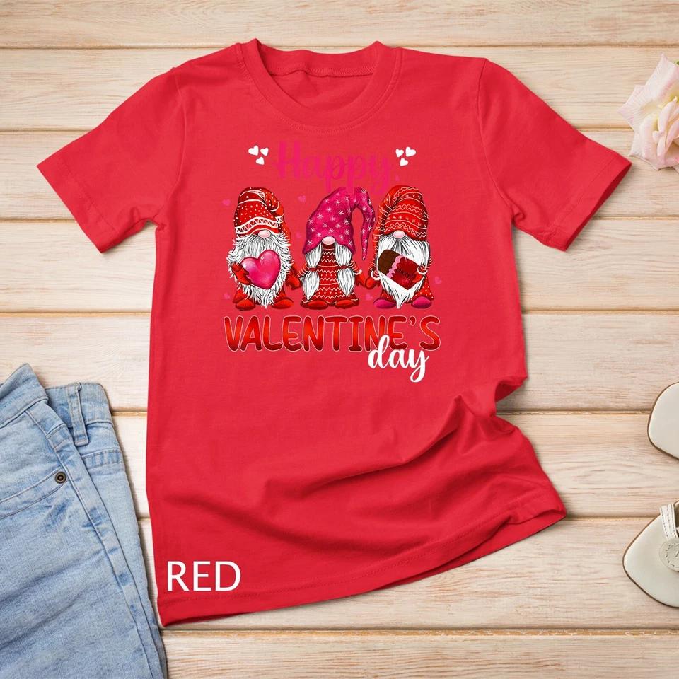 Love Gnome Squad Happy Valentine Gnome T-Shirt Unisex T-shirt 8 L