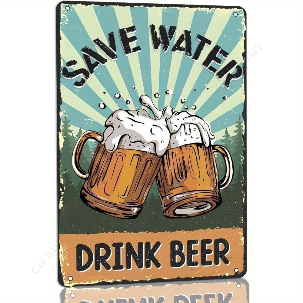 Funny Beer Poster Metal Tin Sign 20x30 cm Wall Decor Gift