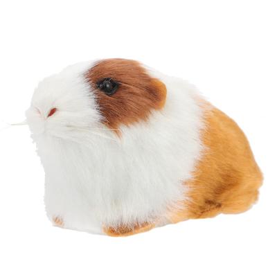NOLITOY Guinea Pig Plush Realistic Cute Animal Doll Model Toy Doll Figurine Fluffy Girls Boys Present Gift