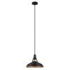 Lampa Wisząca Freya 1 E27 Czarny Italux Mdm-2315/1 M Bk+Gd