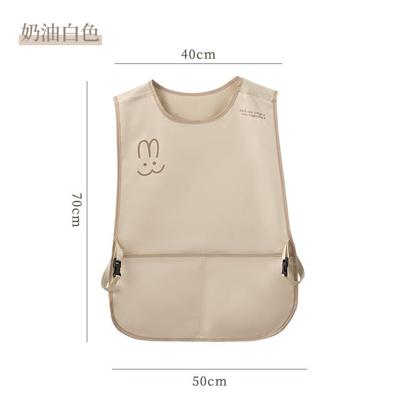 Cartoon Sleeveless Apron Waterproof Oilresistant Kitchen Workwear For Adults And Teens