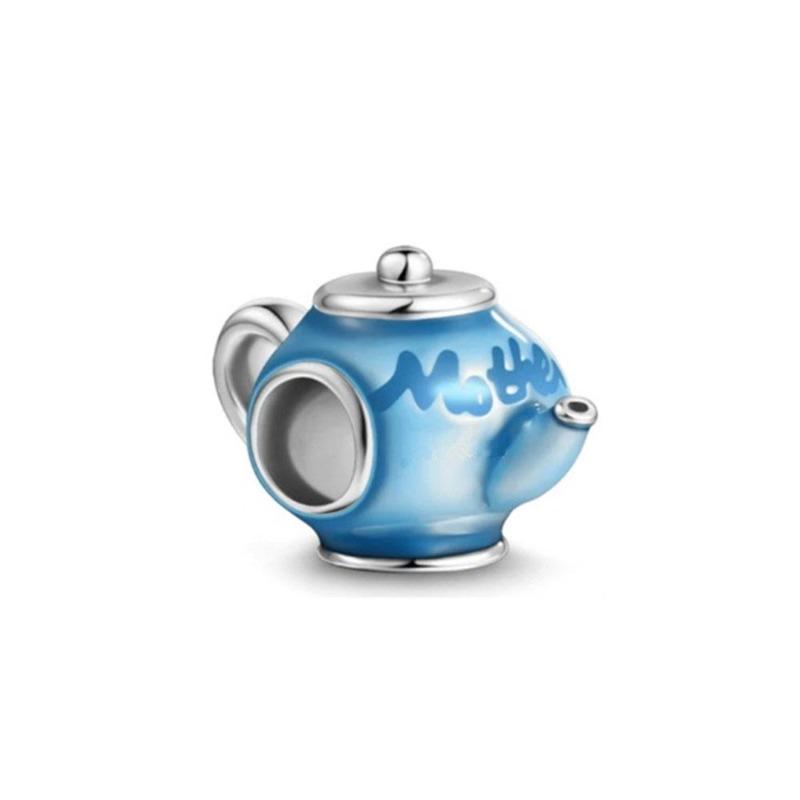 Copper Plated Cz Herocross Cartoon Rabbit Charm Family Mother Beads Stopper Fit Original European Bracelet Jewelry