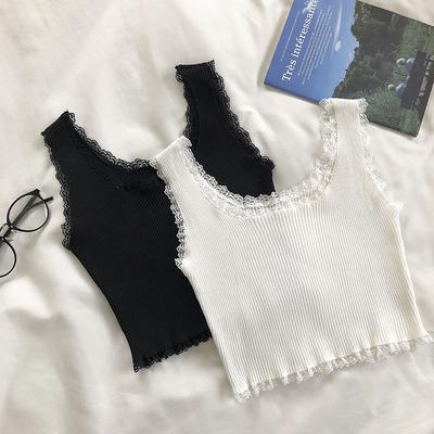 Sommer Tank Tops Frauen Sexy Lace Up Crop Tank Top