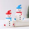 Christmas Snowman Ornament Create with LED Luminous Night Light Atmosphere Hanging Hole Xmas Tree Decoration