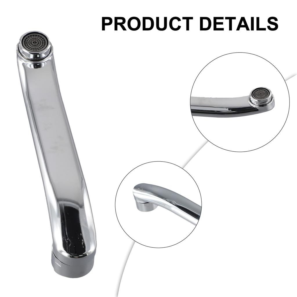 18/22/25cm Edelstahl Küchenarmatur Verlängerungsrohr Unterputz Wasserauslass Winkel Verlängerungsrohr Badezimmer Küchenarmatur Teil