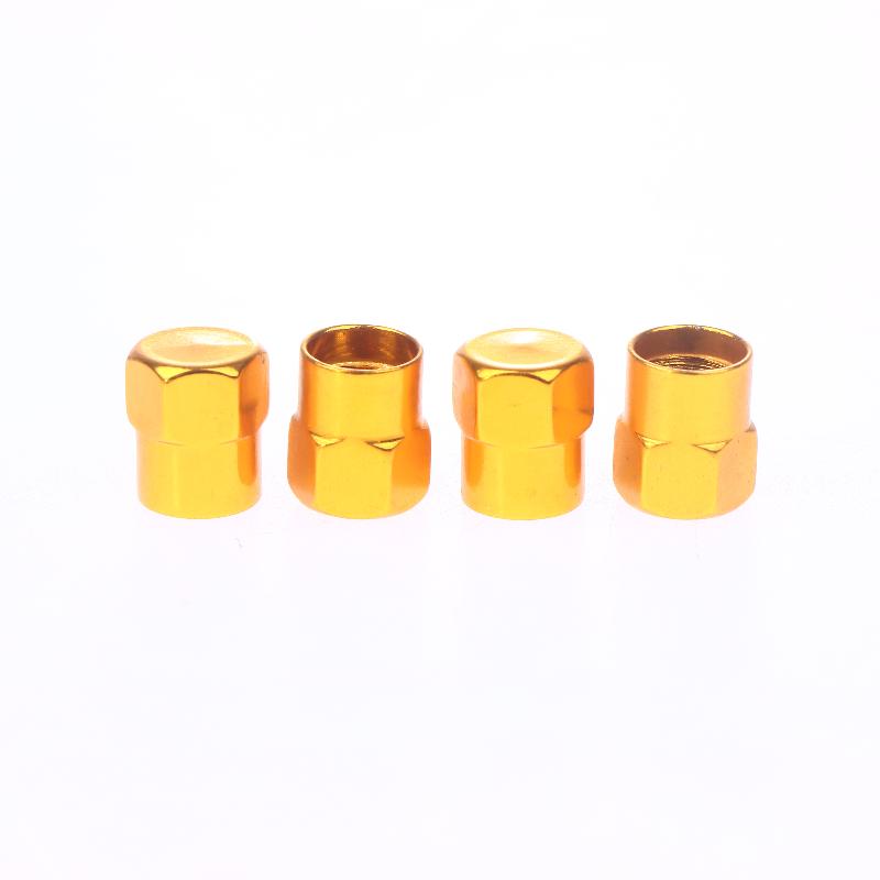4Pcs Colorful Car Tires, Aluminum Alloy Colored Valve Caps, Sedan Dust Caps, Five Colored Spot Valve Caps