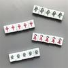 4/5Pcs Chinese Mahjong Tile Magnets for Fridge Colorful Mini Game Tile Magnetic Stickers for Whiteboard or Refrigerator