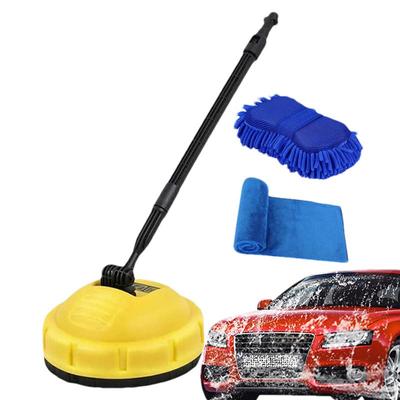 Pressure Washer Release Rotary Surface Patio Cleaner Attachment with 2 Towels for Karcher K1-K7 High-pressure Washer Part