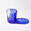 FONYUHUA Cut Glass Rock Glass - Stylish Crane and Chrysanthemum Pattern - Comes in a Paulownia Wood Box - Suitable for Alcohol, Sake, Beer, Whiskey -