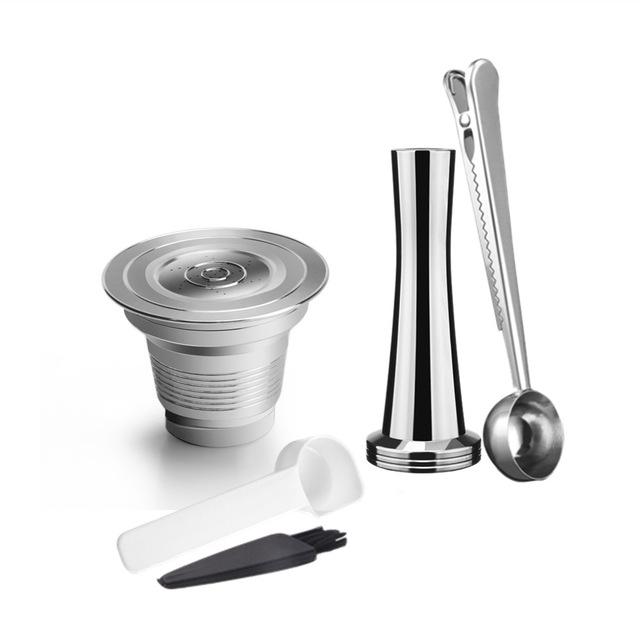 Refillable For LOR Machine Coffee Capsule Pod For L'Or Barista Machine Stainless Steel Reusable Coffee Filters