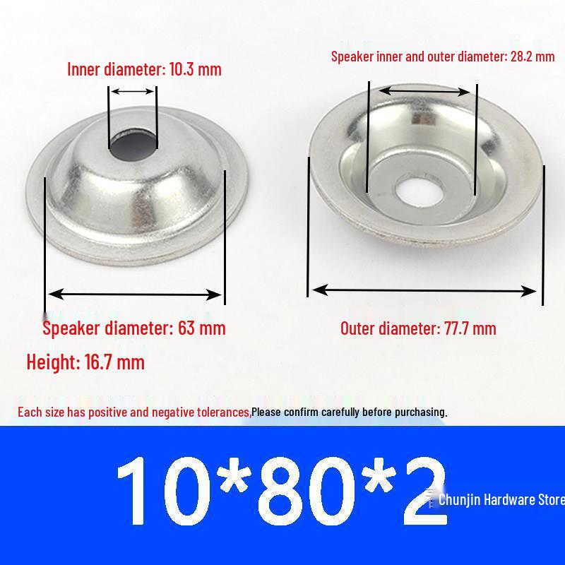 304 Stainless Steel Bowl Gasket with Washer for Adjustable Foot Cup and Recessed Hole Screw
