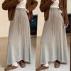 Tmall Quality Maternity Cashmere Knitted Autumn Skirt - Adjustable, Warm, and Comfortable