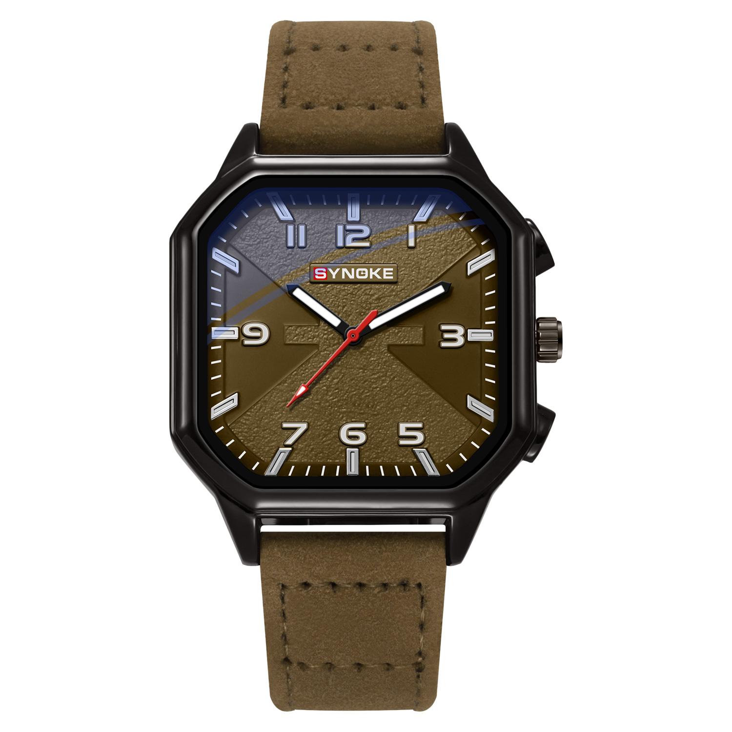 Men s Simple Quartz Watch, Sports Watch  Brand Watch коричневый