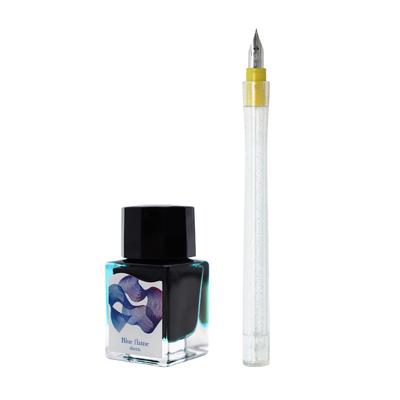 Sailor fountain pen Dip Pen Ink Brush Letters Set-Dipton+hocoro-Blue Frame/Scene 10-0251-701