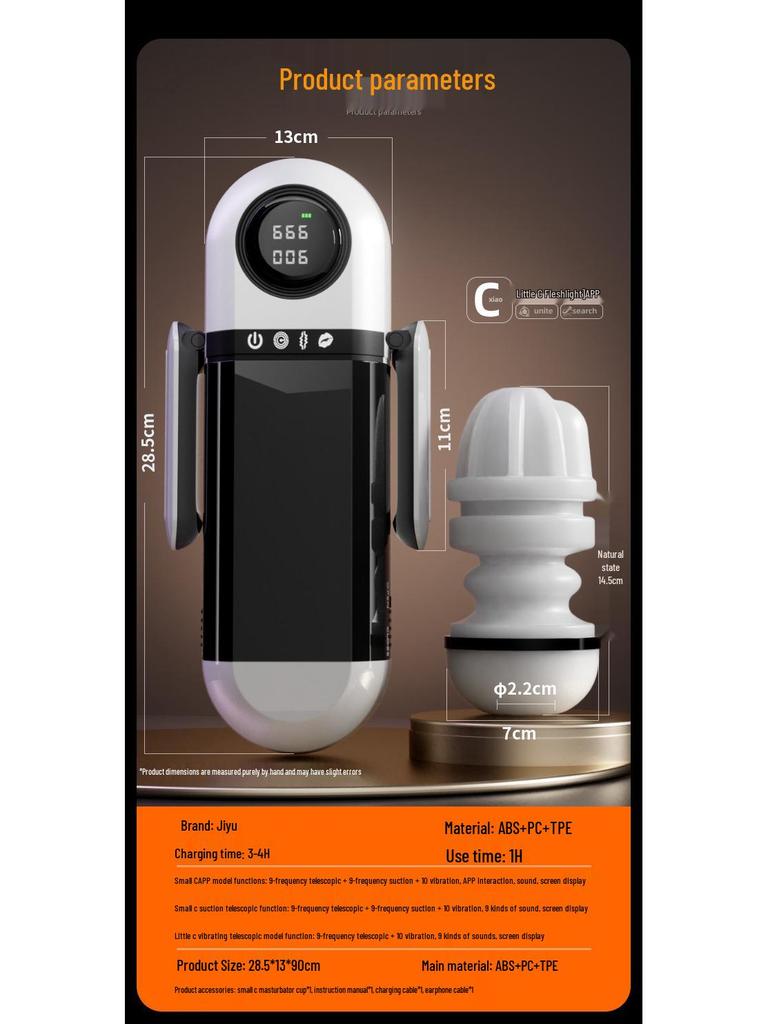 Ji Yu Xiao C Automatischer Teleskop-Männermasturbator