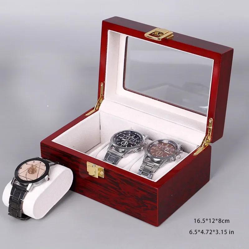 

eco-friendly wooden watch box 1/2/3/5/6/10/12 slot watch gift box watch storage travel box universal storage box