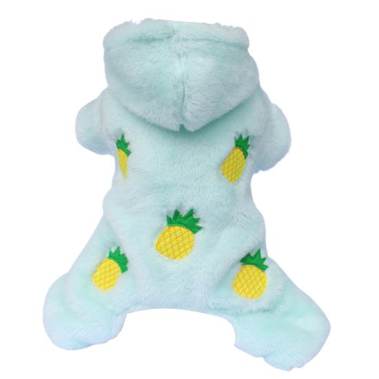 Hunde-Pyjama mit Kapuze, alle abgestimmten Flanell-Plüsch-Haustier-Outfits, Onesie, Mantelzubehör