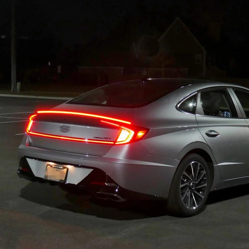 120 cm LED Spoiler Auto Licht Für Universellen Heckflügel Schwarze Kohlefaser Die 3. Rückleuchten LED Bremslicht 12V