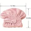 Fast Drying Hair Drying Caps Extrame Soft Ultra Absorbent Microfiber Thick Portable Cute Hair Towel Caps Towel Turban Wrap For Wet Hair Knot Dry Cap