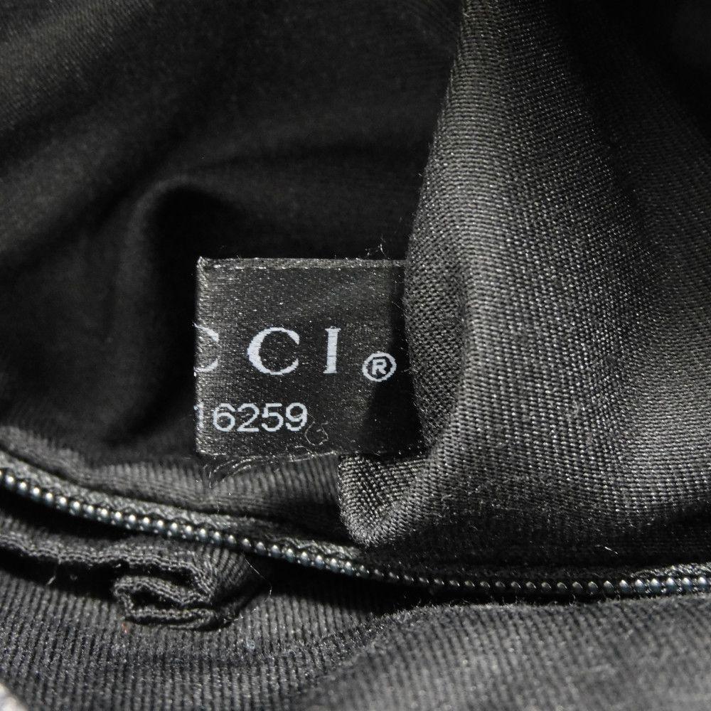 Used Abbey Tote 9539 130736 7924 Logo Double G Calfskin Shoulder Bag in GG Canvas Black Women's from Japan AUTHENTIC