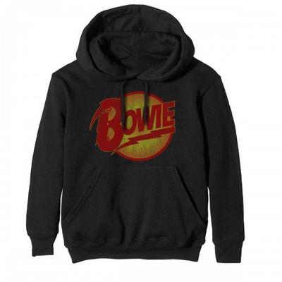 David Bowie Unisex Adult Diamond Dogs Vintage Logo Hoodie