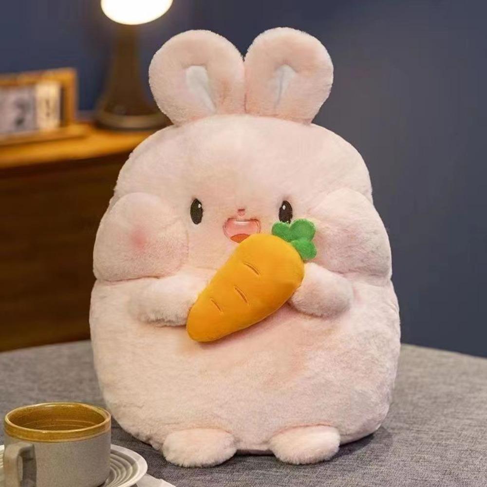 

Interactive Cabbage Pig Plush Toy Fluffy Rabbit Sleeping Comfort Doll Kids Gifts 25CM-Style B