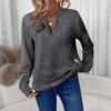 Women's Long Sleeve Shirts  Knit Tops V Neck Casual Basic Tops Pullovers