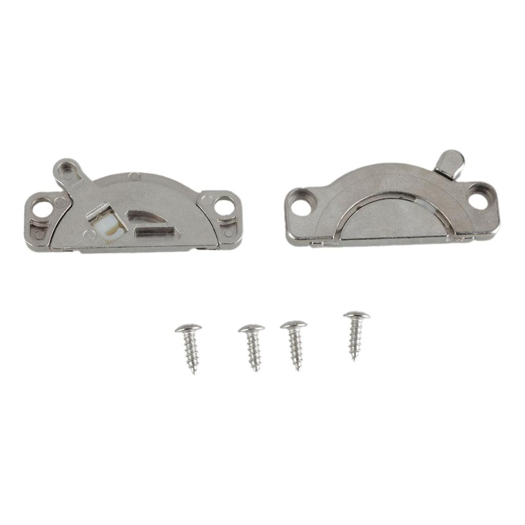 2Pieces Practical Swivels Latches Table Top Connectors Home Accessory Portable for Household and Office Daily Use