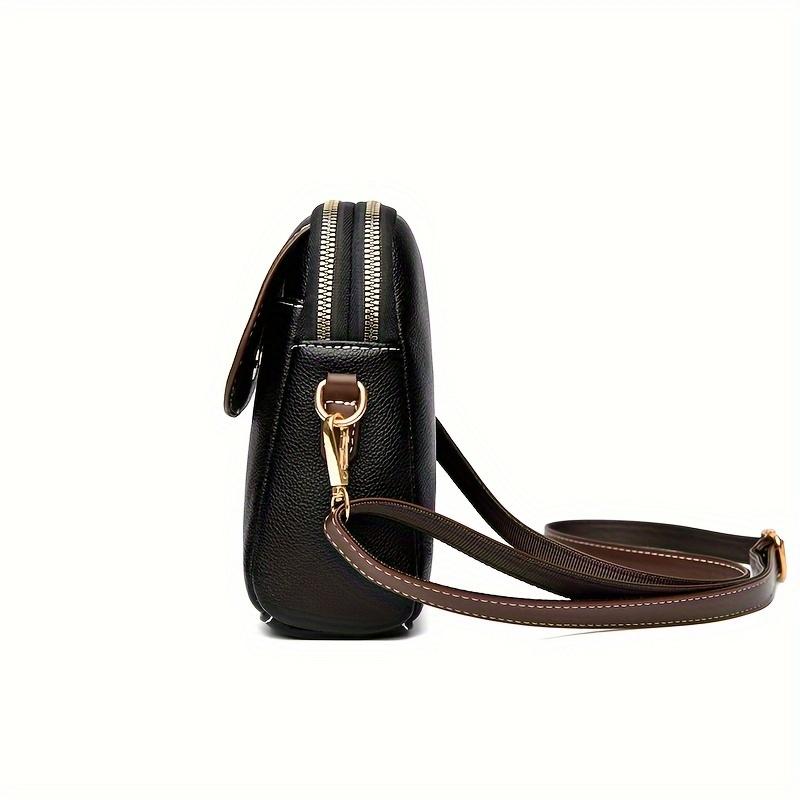 Modische Damen Mini Crossbody Handytasche Stilvolle Sichere Handytasche mit Mehrschichtiger Geldbörse für Alltägliche Bequemlichkeit