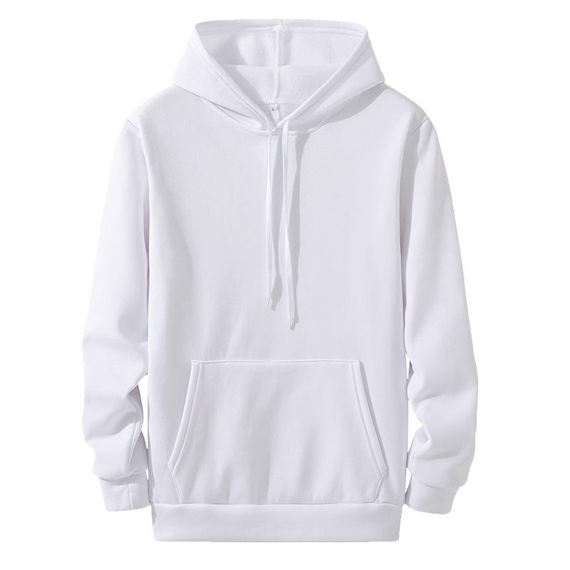 New Solid Color Men's Fashion Autumn and Winter Sweater Casual Hoodie Hooded Sweatshirt